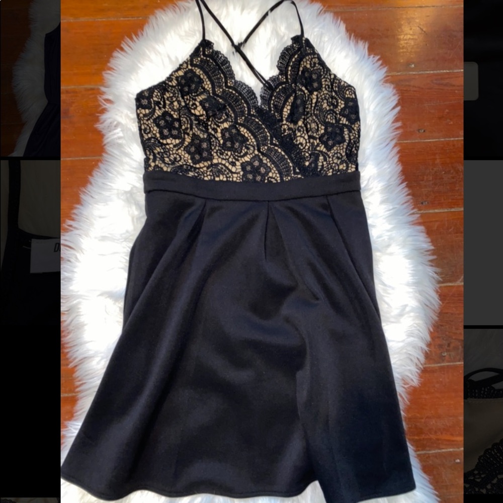 Mini Black Lace Dress